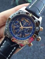Swiss Grade Replica Breitling Chronomat Leather Strap Stainless Steel Chronograph Timepiece